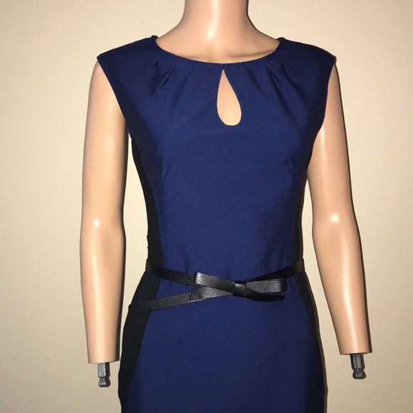 Beautiful good condition blue shift dress - Picture 2 of 8